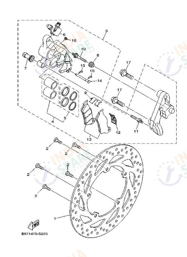 FRONT BRAKE CALIPER